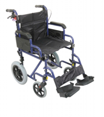 Deluxe Attendant Propelled Steel Wheelchair